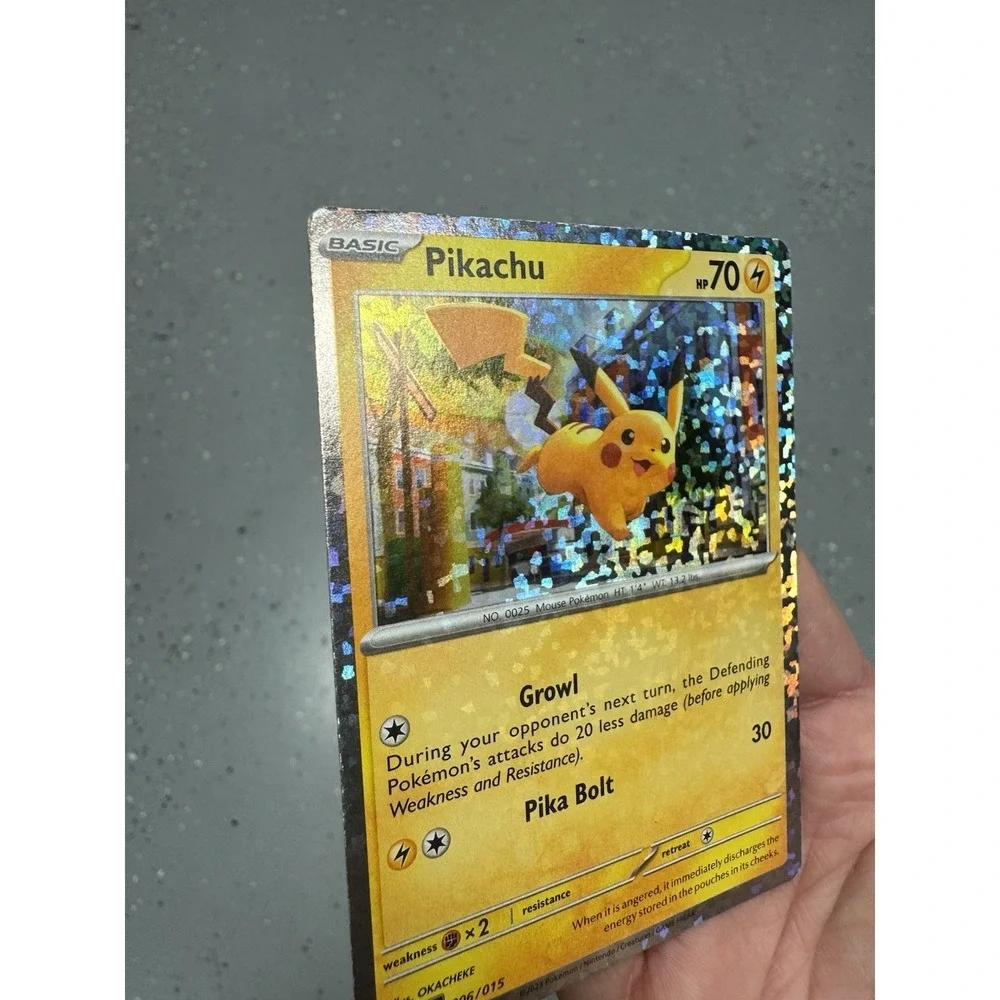 Pikachu 006/015 Holo Bleed ERROR Promo Pokémon McDonald's Ultra Rare LP